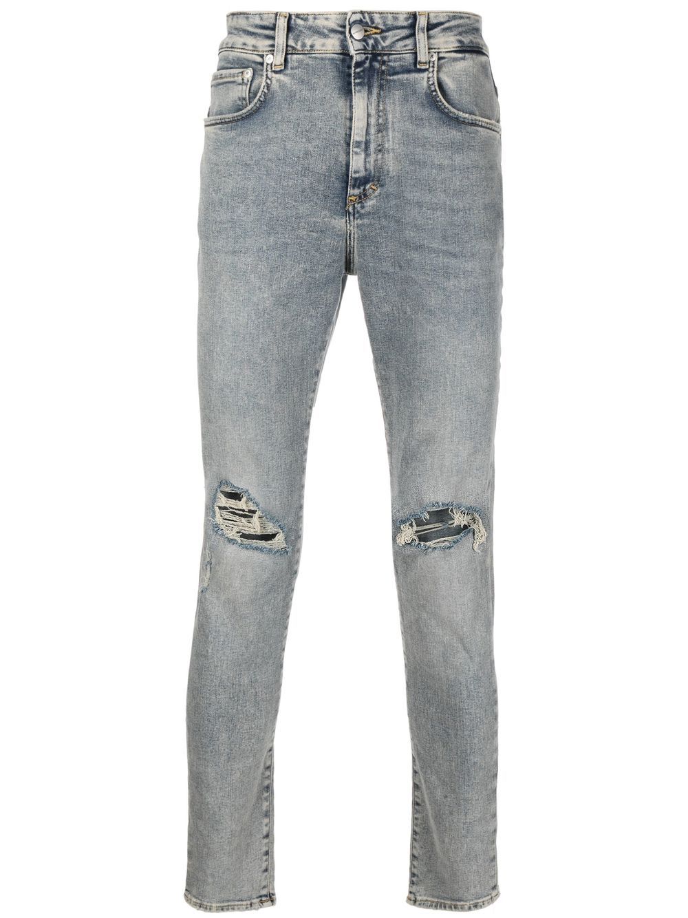 

Represent rip-detail slim-cut jeans - Blue