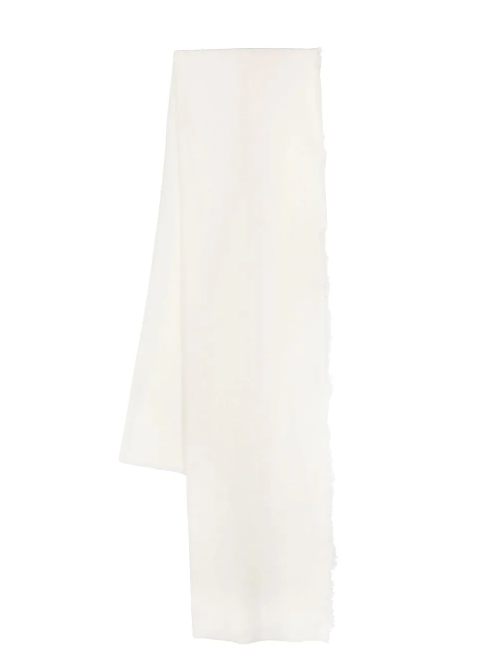 

Faliero Sarti stud-detail cashmere scarf - White