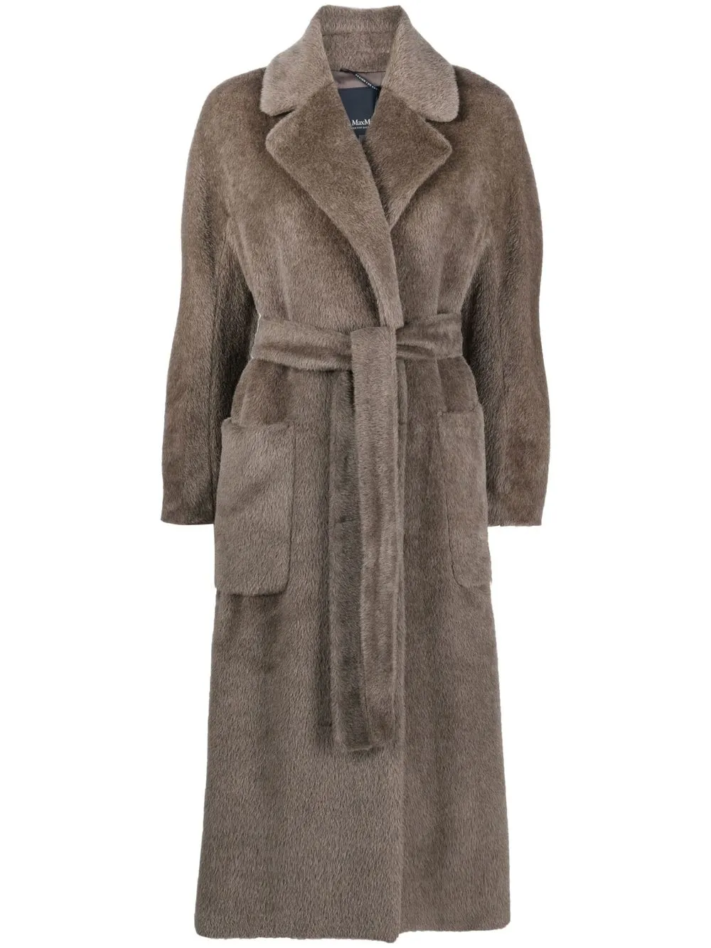 

Max Mara textured-finish coat - Brown