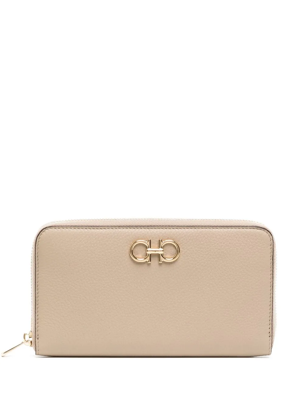 

Ferragamo Gancino continental wallet - Neutrals