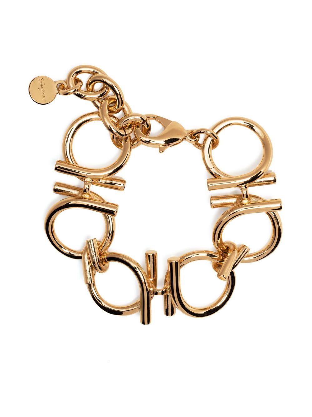 Ferragamo Gancini Chain-link Bracelet In Gold