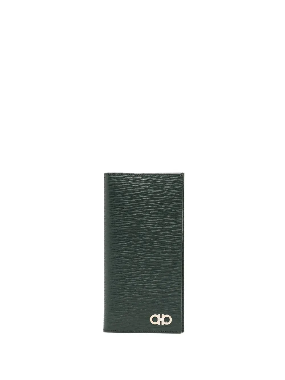

Ferragamo Gancini-plaque leather wallet - Green