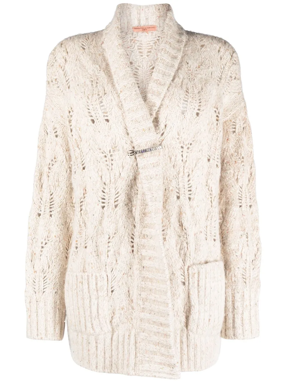 

Ermanno Scervino chunky cable-knit cardigan - Neutrals