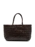DRAGON DIFFUSION interwoven leather tote bag - Brown
