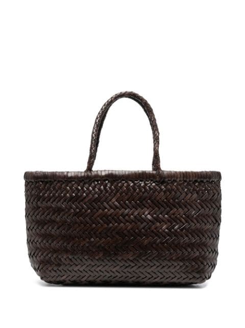 DRAGON DIFFUSION interwoven leather tote bag