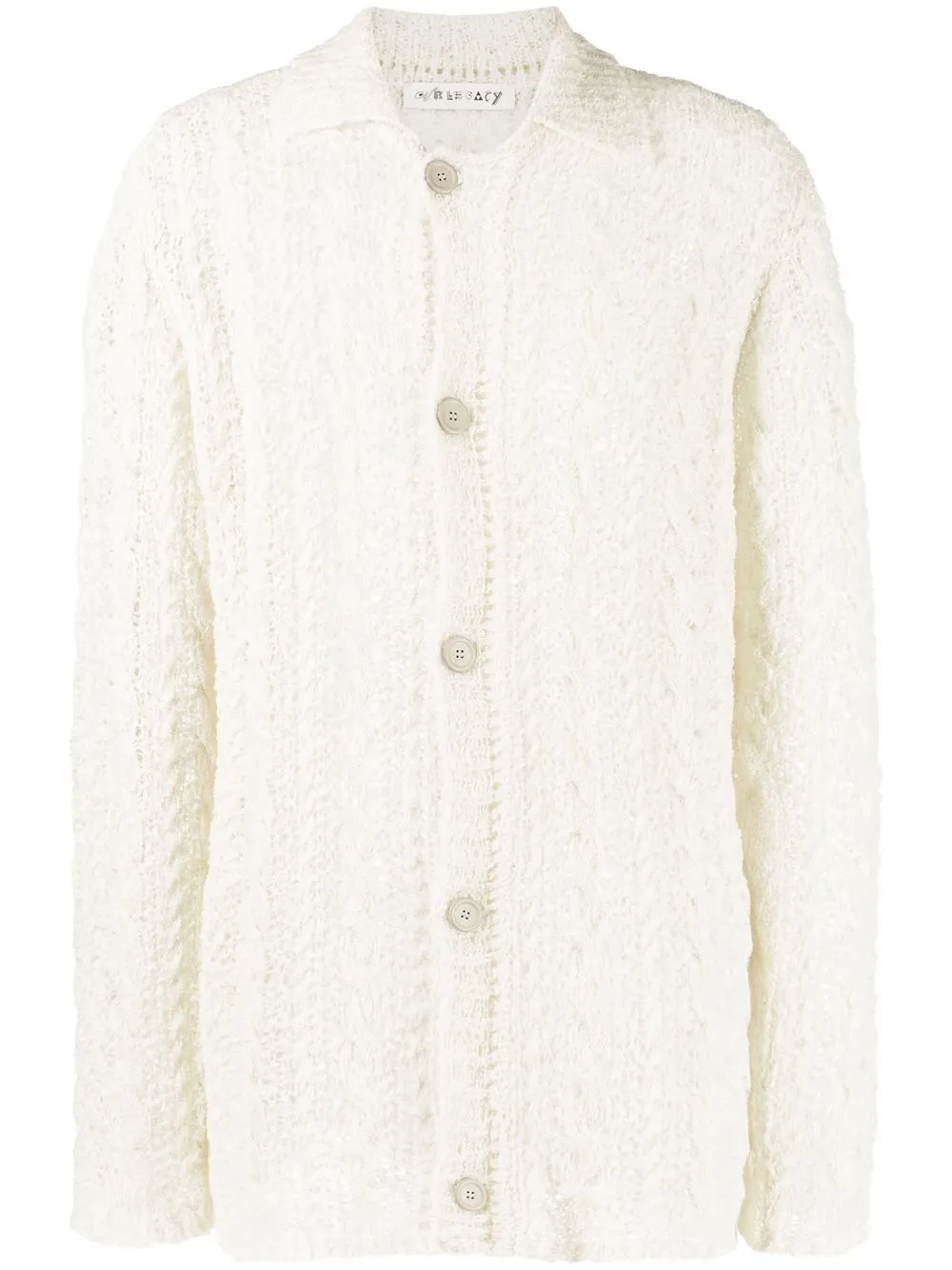 Our Legacy chunky knitted button-up cardigan - White