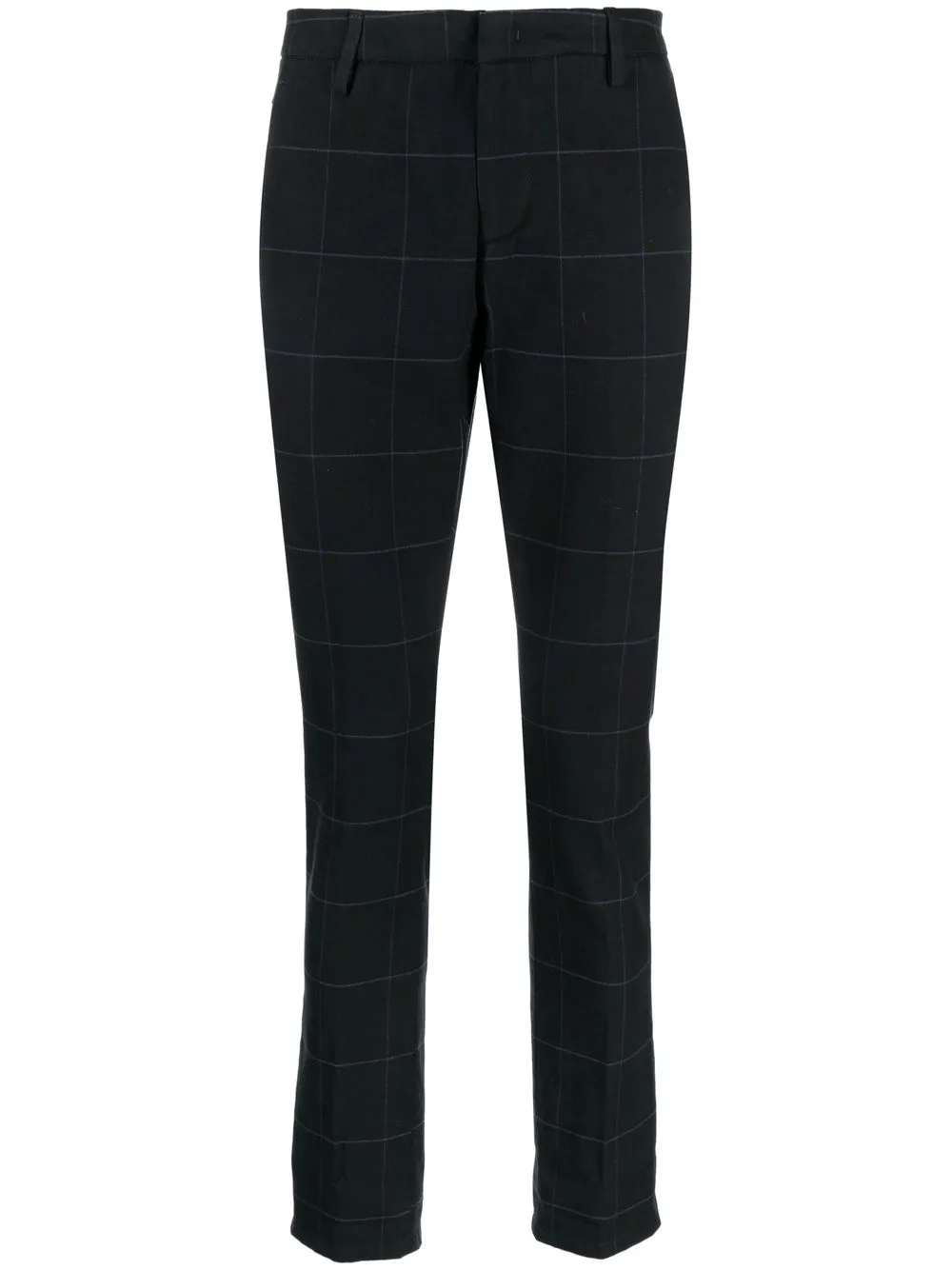 

DONDUP check pattern cotton trousers - Black