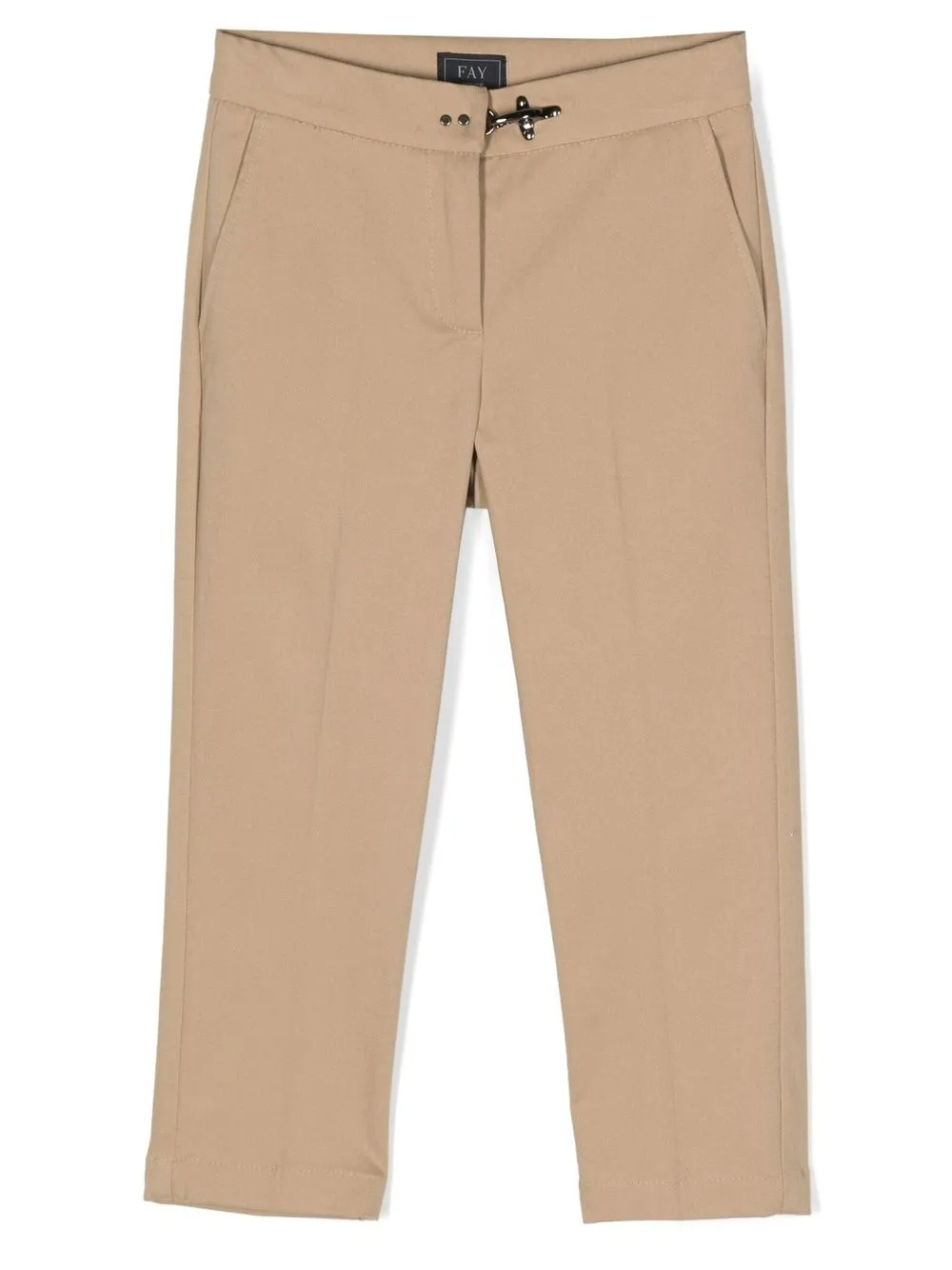 

Fay Kids slim-cut chino trousers - Neutrals