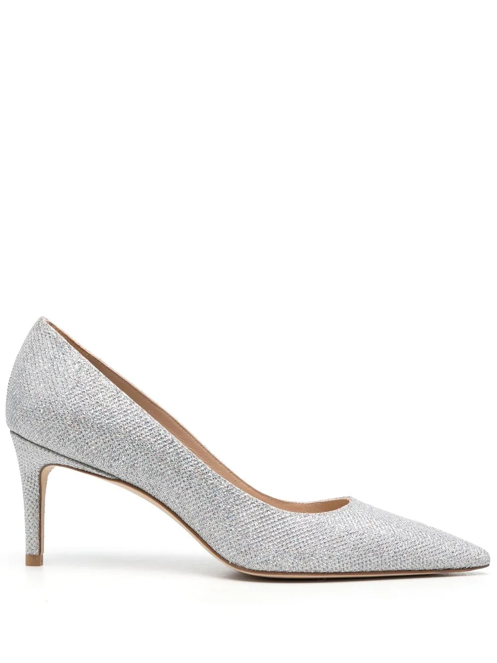 

Stuart Weitzman crystal-embellished 75mm pumps - Silver