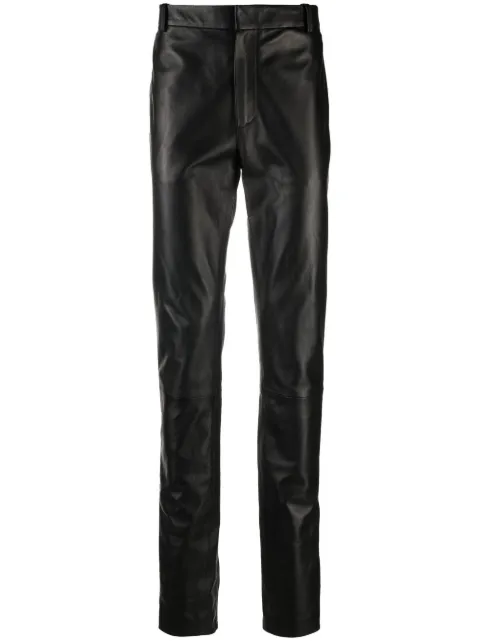 Off-White leather skinny trousers