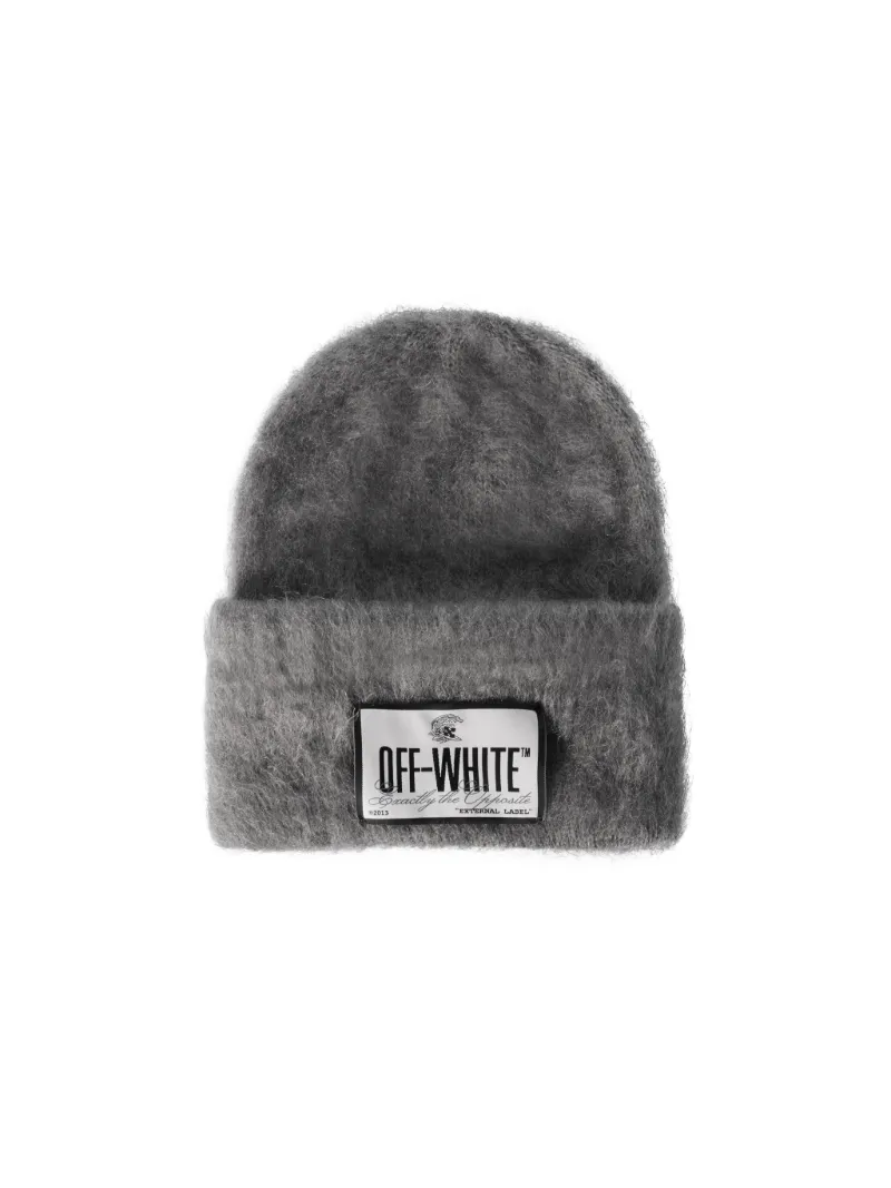 Wave Tag Mohair Beanie