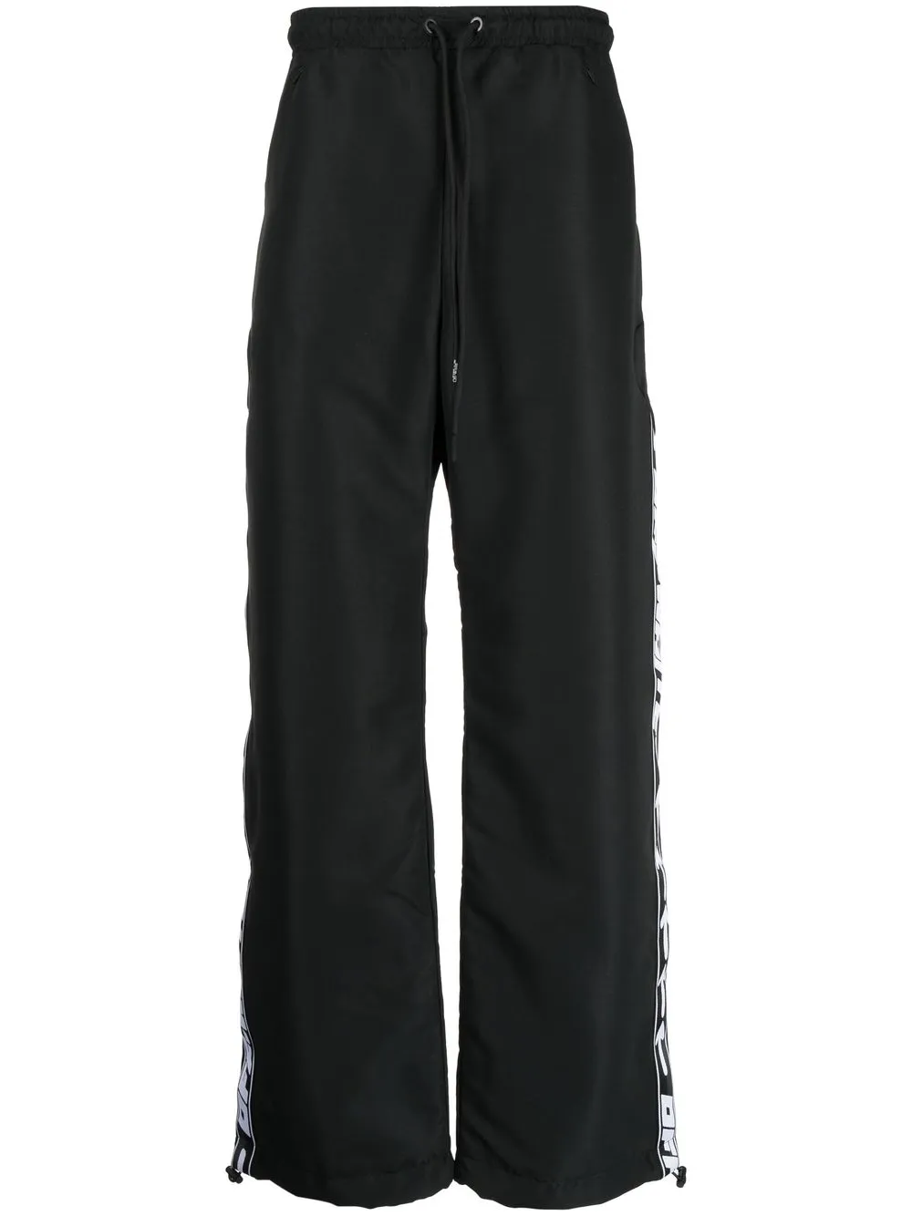 

Off-White drawstring-waist straight trousers - Black