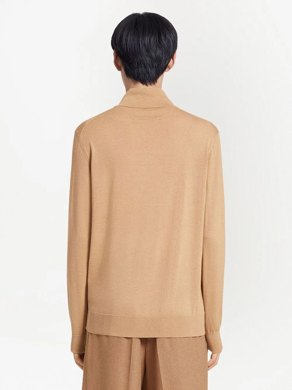 Zegna Gebreide coltrui Beige