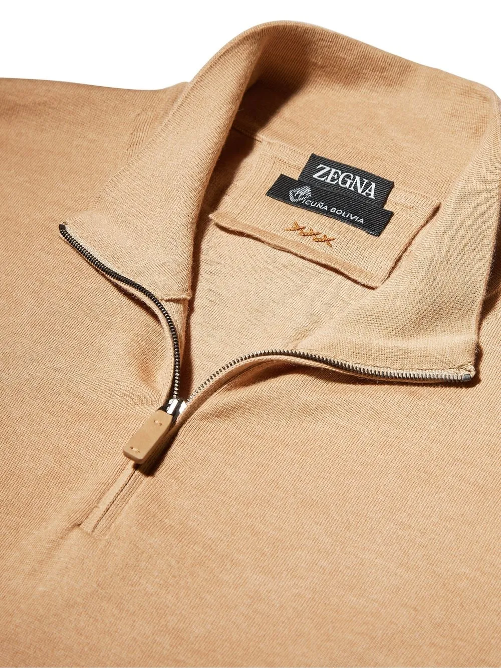 Zegna Gebreide coltrui Beige