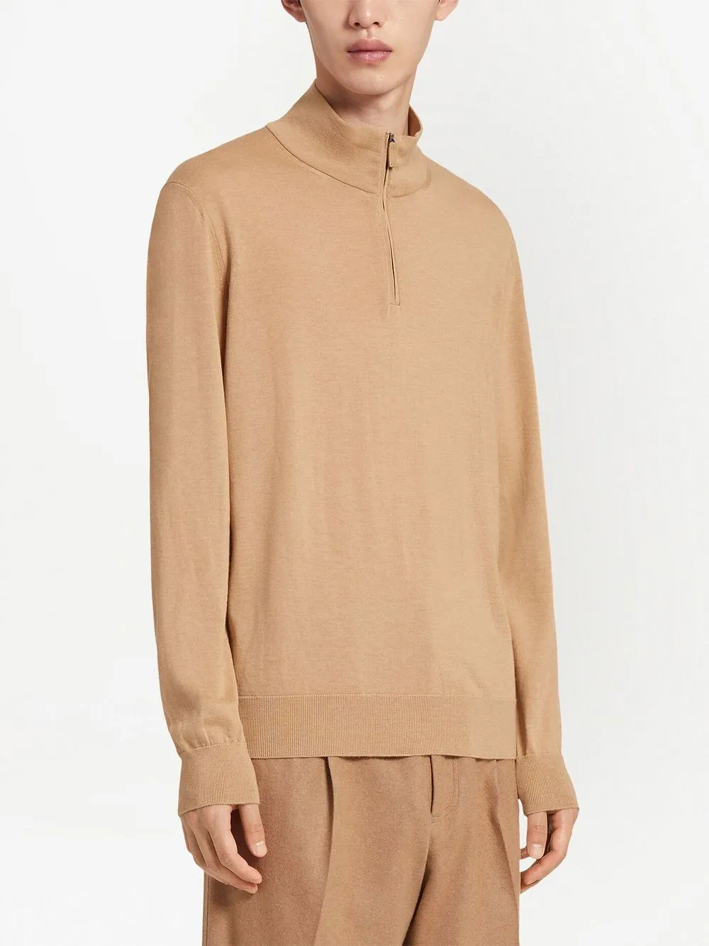 Zegna Gebreide coltrui - Beige