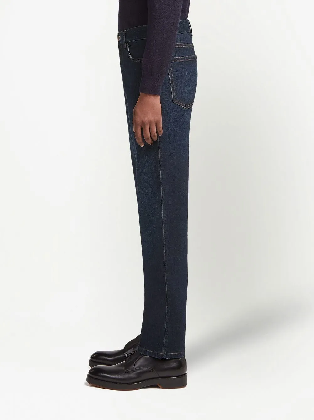 Shop Zegna Roccia Slim-fit Jeans In Blue