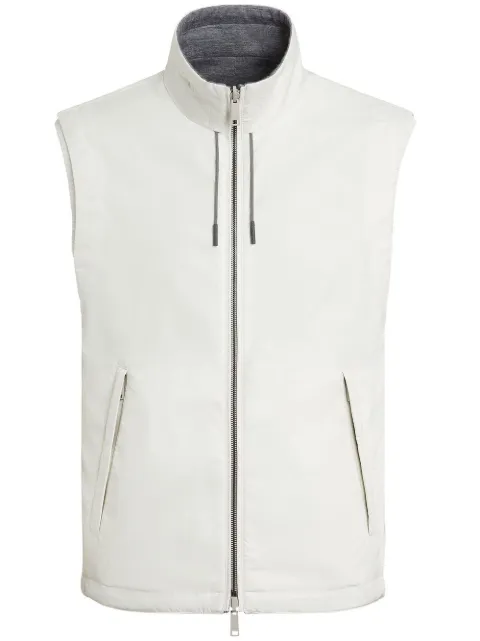 Zegna reversible zip-up vest