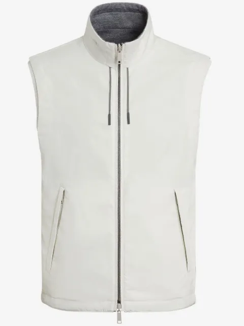 Zegna reversible zip-up vest