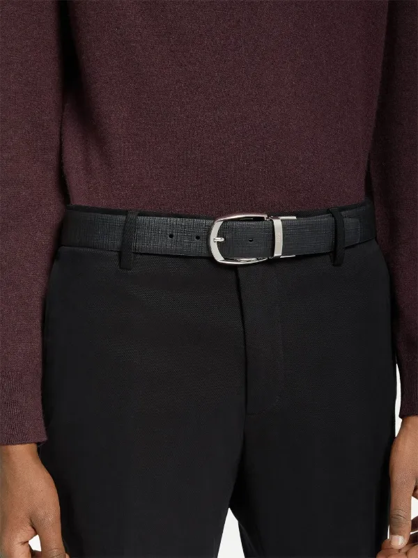Zegna レザーベルト | ブラック | FARFETCH JP