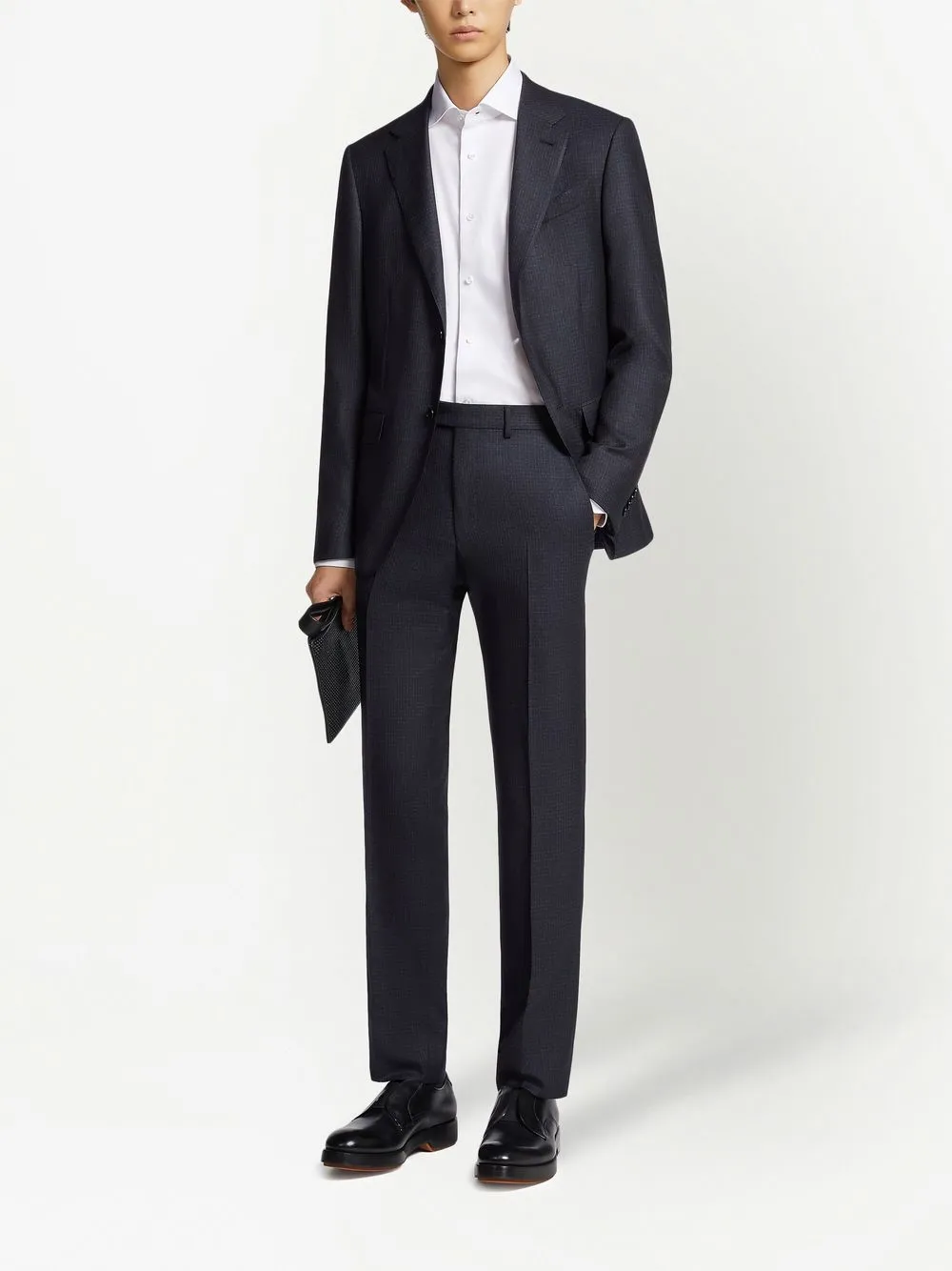 Zegna Overhemd met gespreide kraag Wit