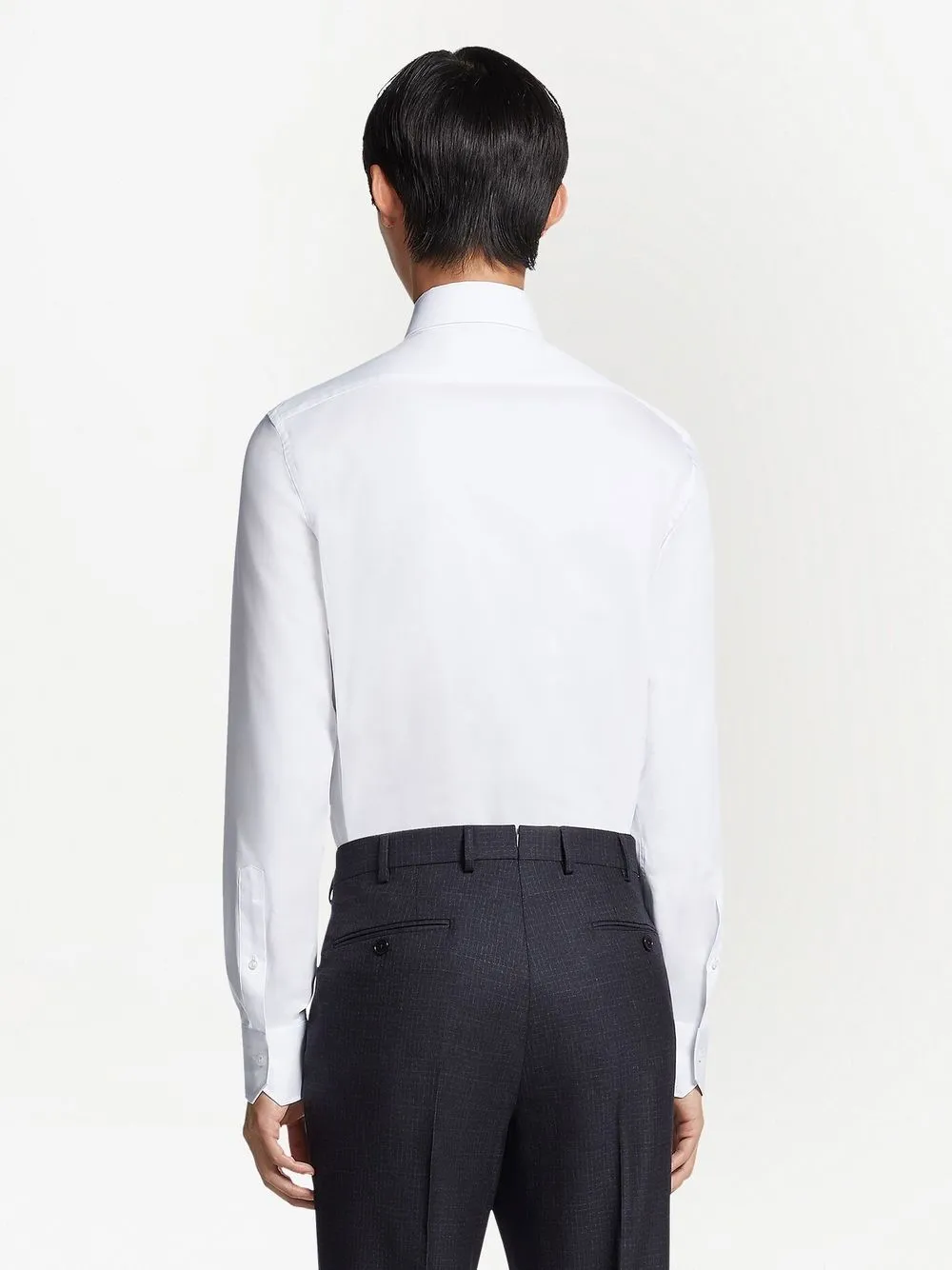 Zegna Overhemd met gespreide kraag Wit