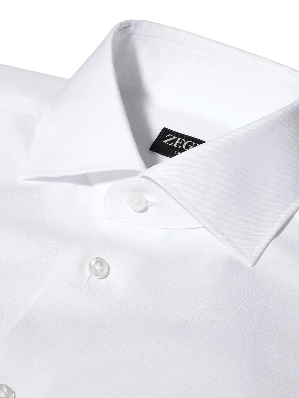 Zegna Overhemd met gespreide kraag Wit