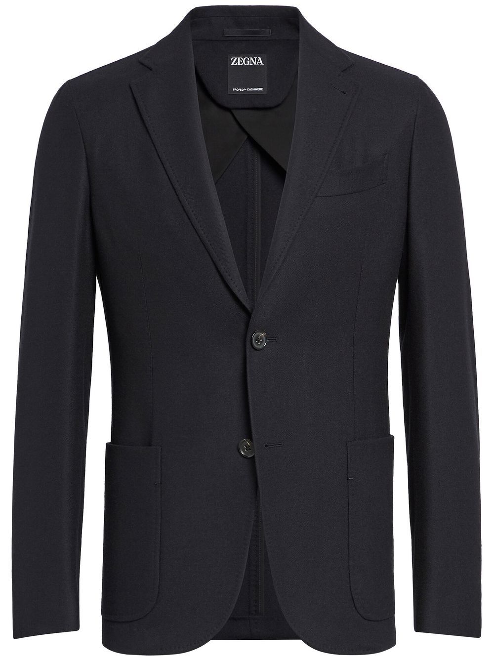 Shop Zegna Single-breasted Cashmere-wool Blazer In Black