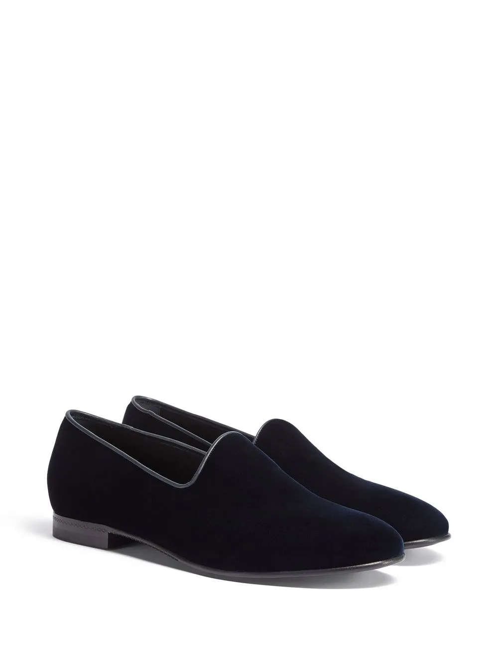 Zegna Velvet almondtoe Loafers Farfetch