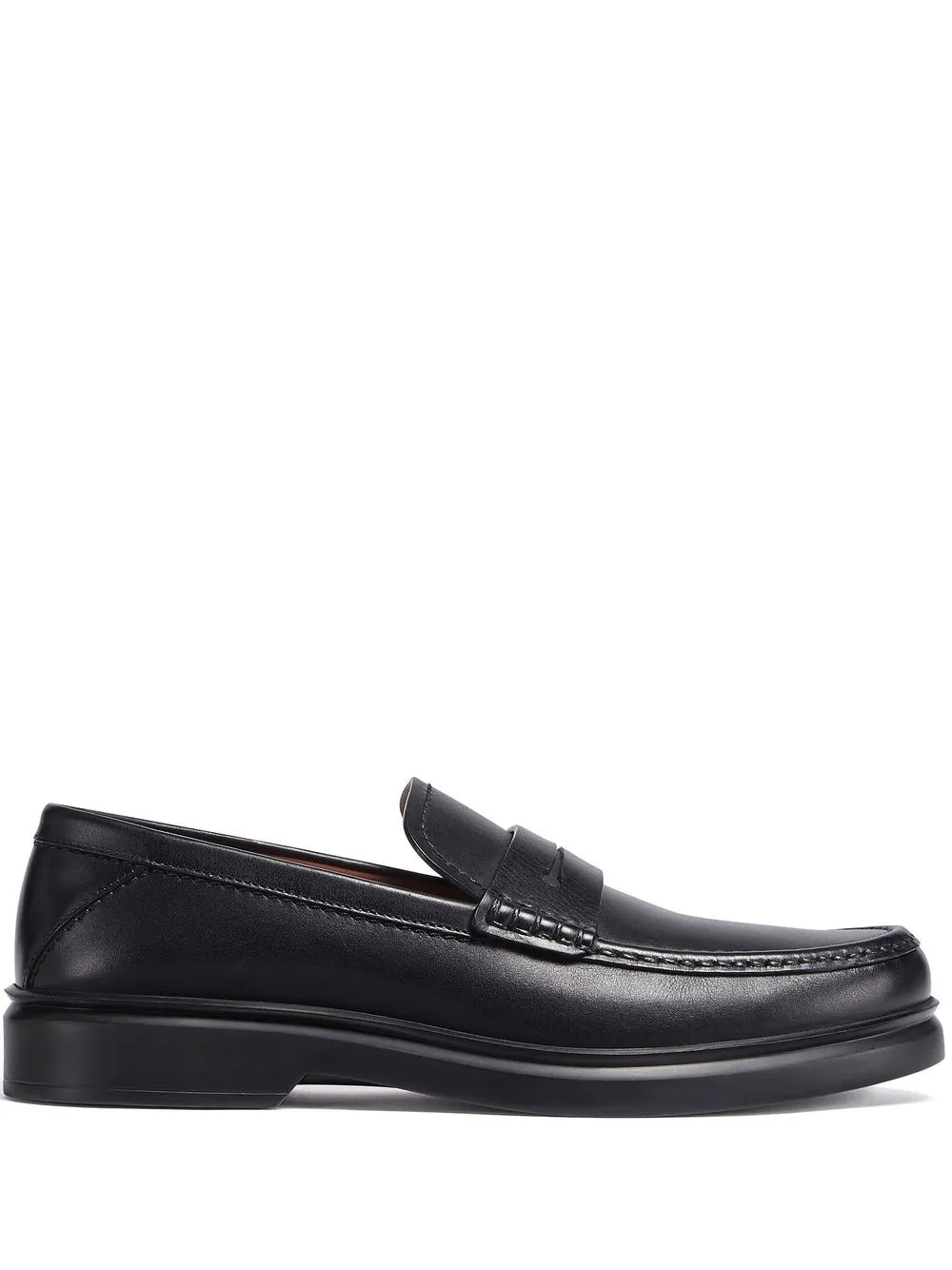 Zegna X-Lite leather loafers Black