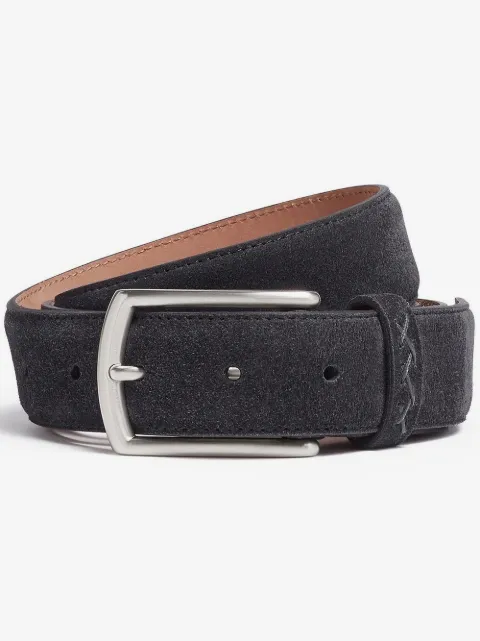 Zegna Triple Stitch suede belt