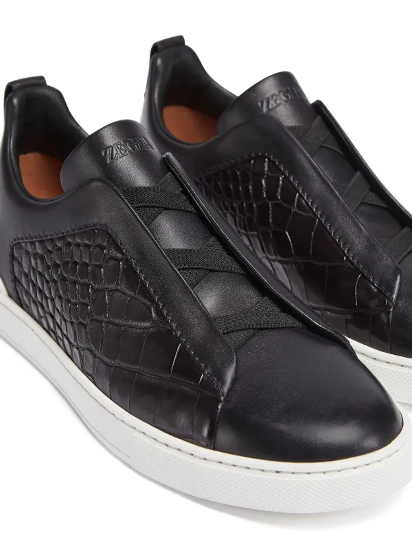 Zegna Triple Stitch™ Alligator Sneakers - Farfetch