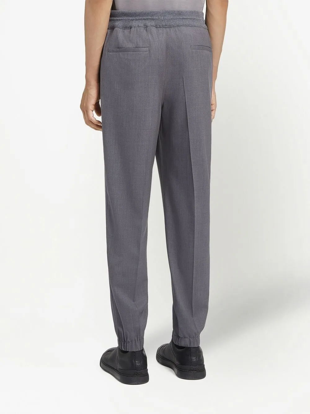 Shop Zegna High Performance™ Wool Joggers In Grau