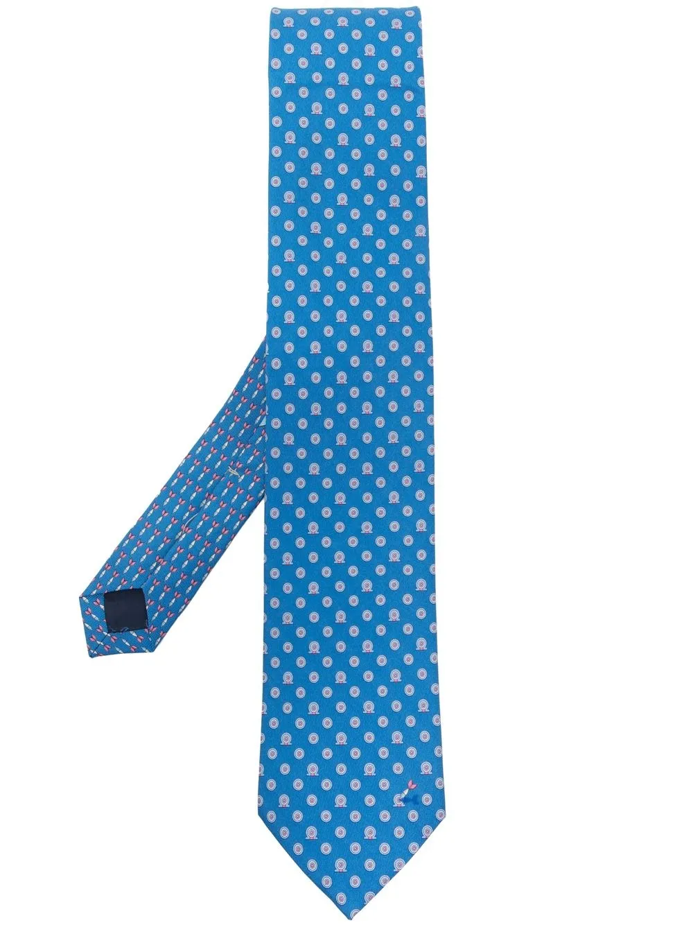 

Ferragamo patterned silk tie - Blue