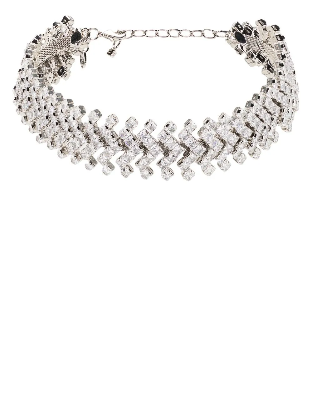 

Alexandre Vauthier crystal-embellished choker necklace - Silver