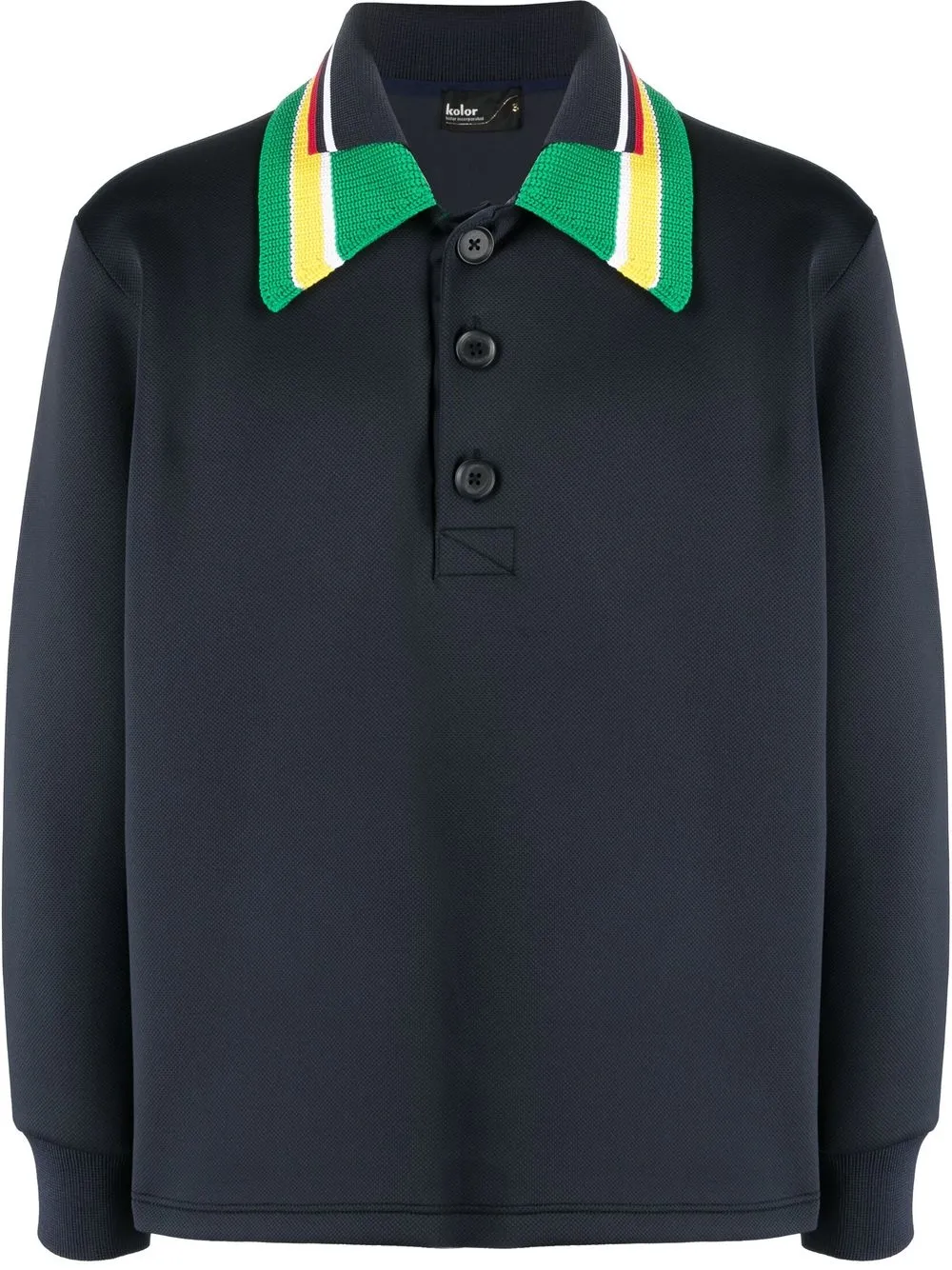 

Kolor double-collar polo shirt - Blue