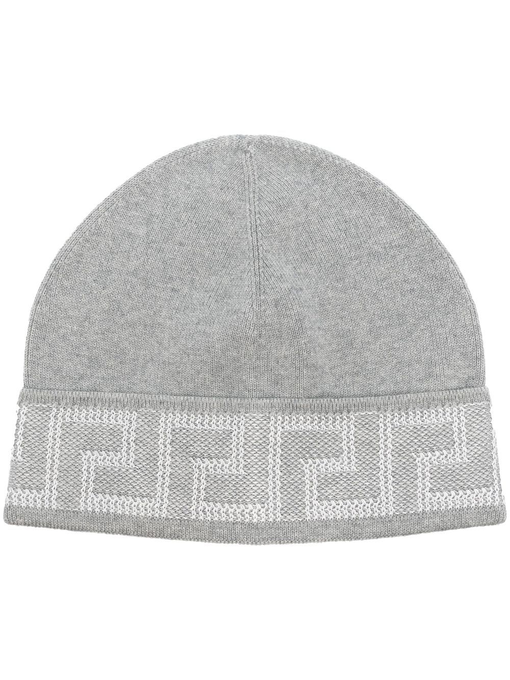 

Versace Greca knitted beanie - Grey