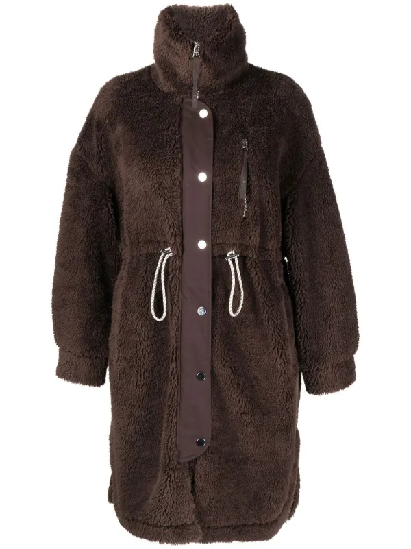 varley jones faux shearling coat