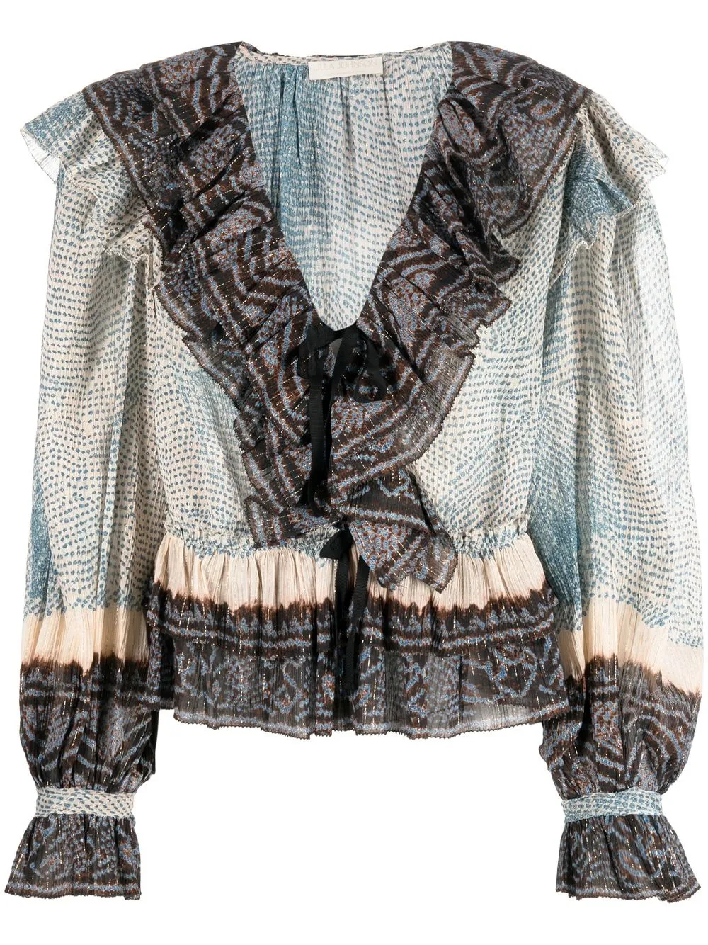 

Ulla Johnson Vivian silk chiffon blouse - Brown