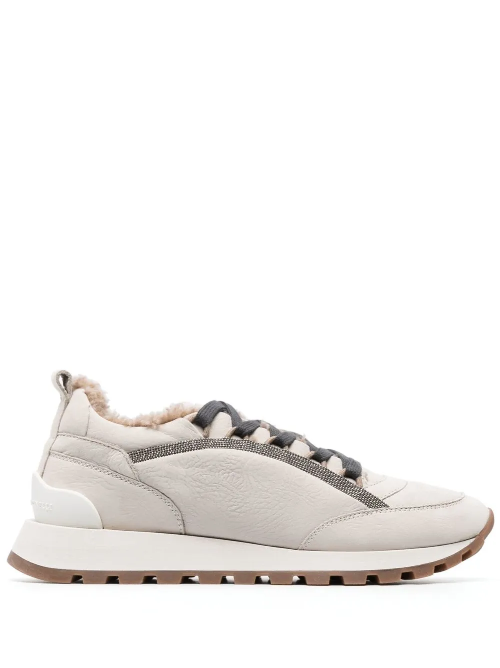 

Brunello Cucinelli bead-detail low-top sneakers - Neutrals
