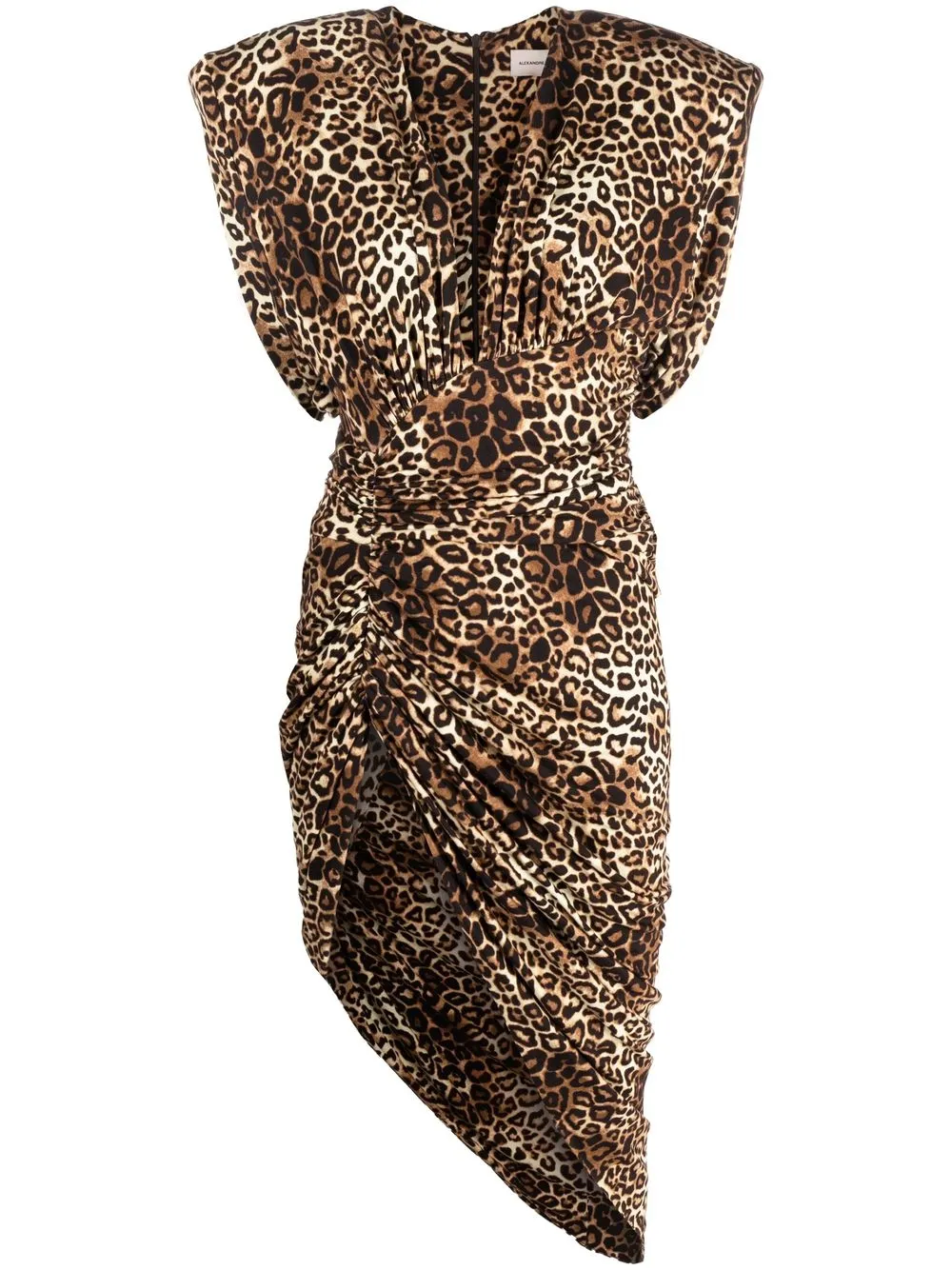 

Alexandre Vauthier leopard-print ruched dress - Brown