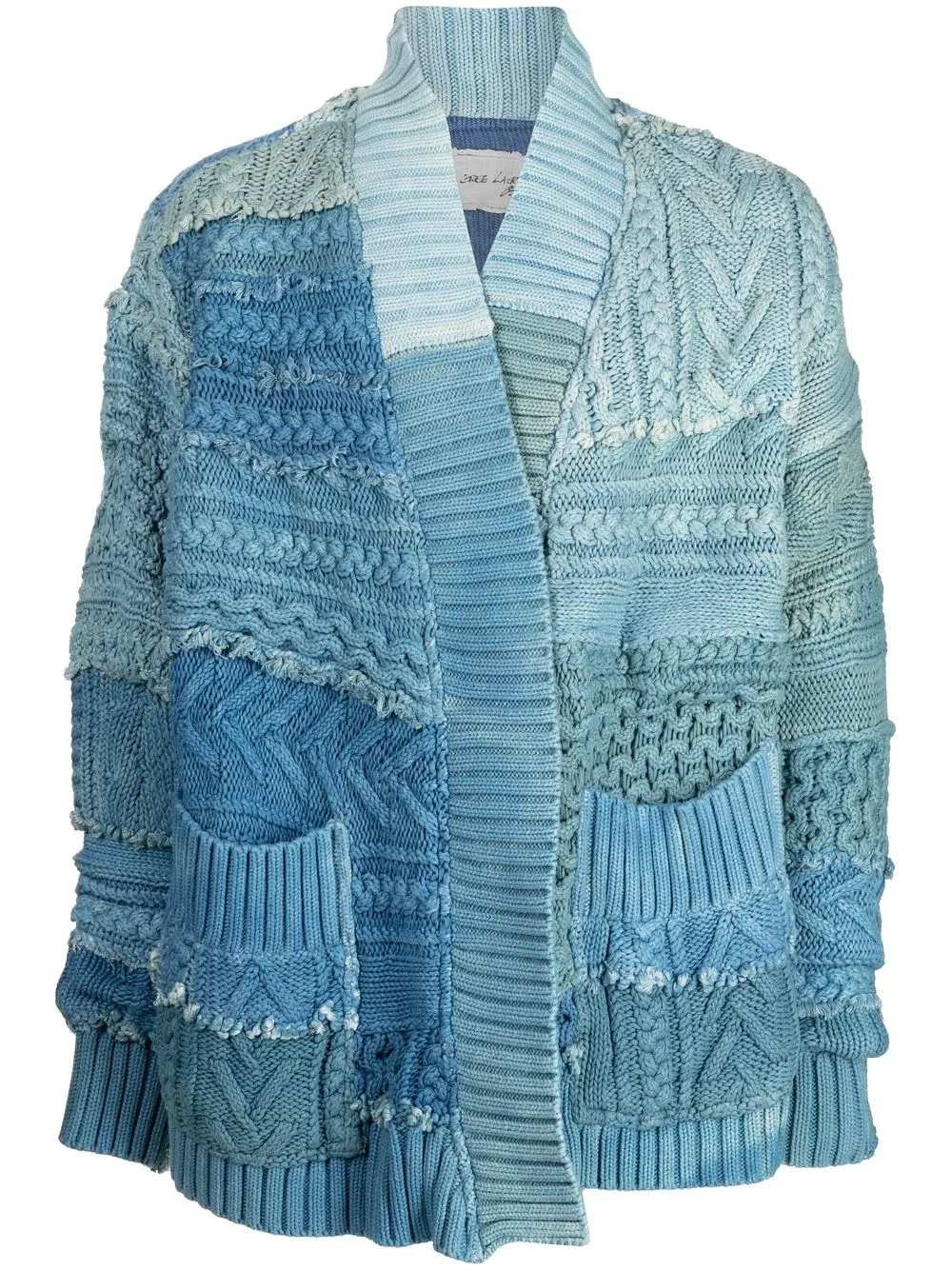 

Greg Lauren Fisherman patchwork cardigan - Blue