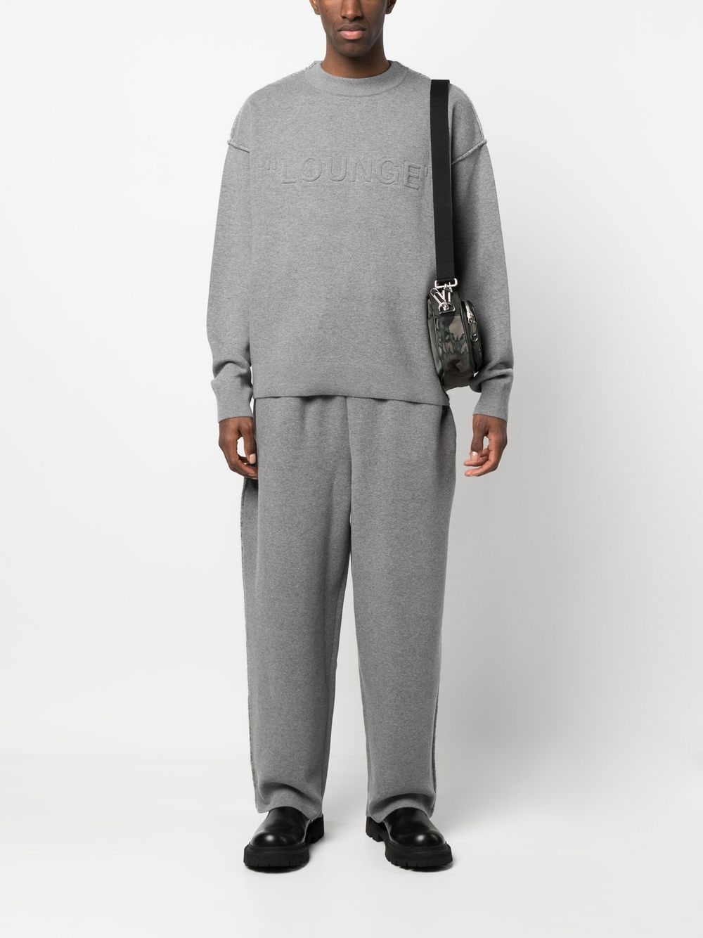 OFF-WHITE Logo Sweatpants Grey Men's - FW19 - US