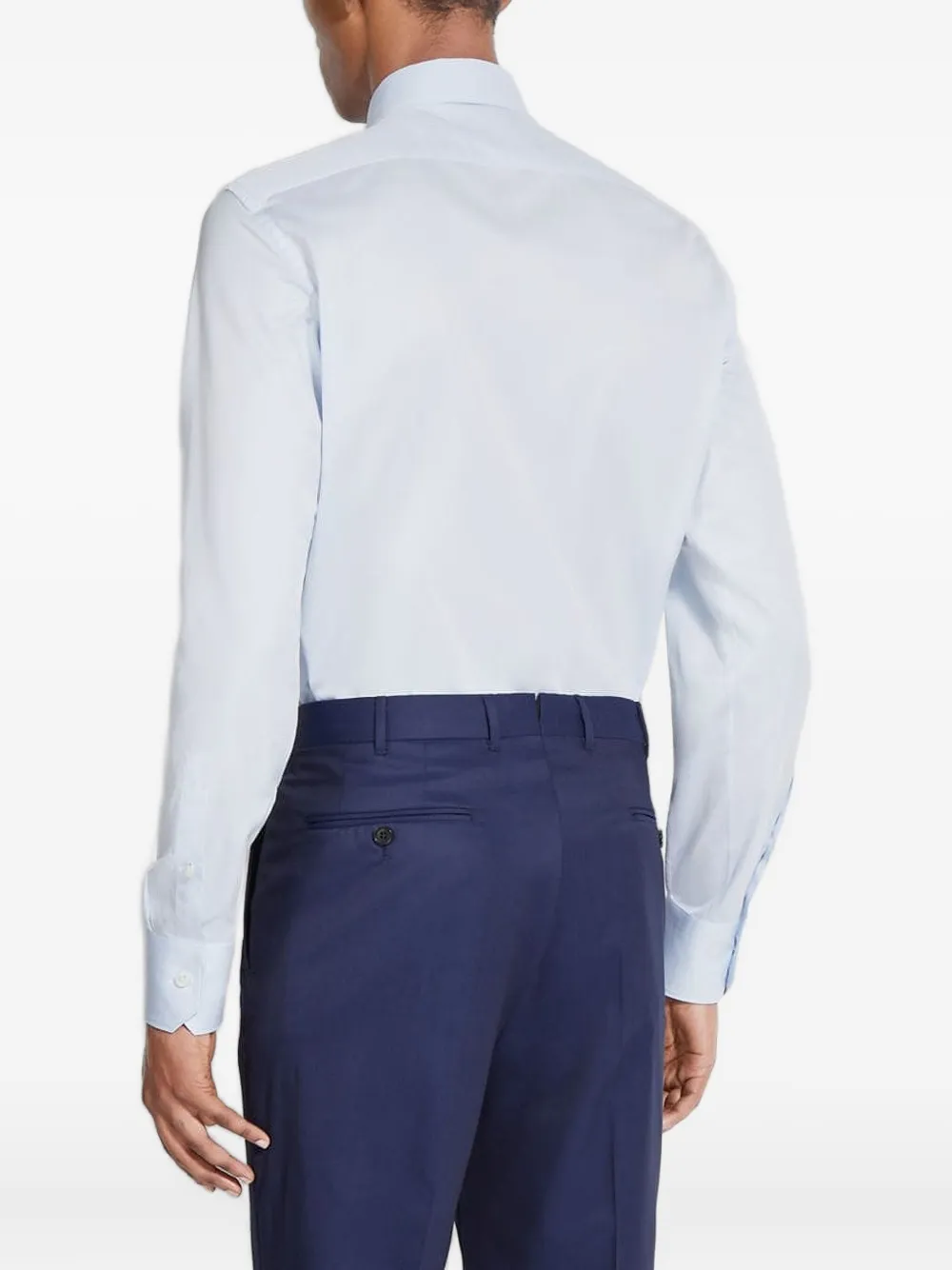 Zegna Katoenen overhemd Blauw