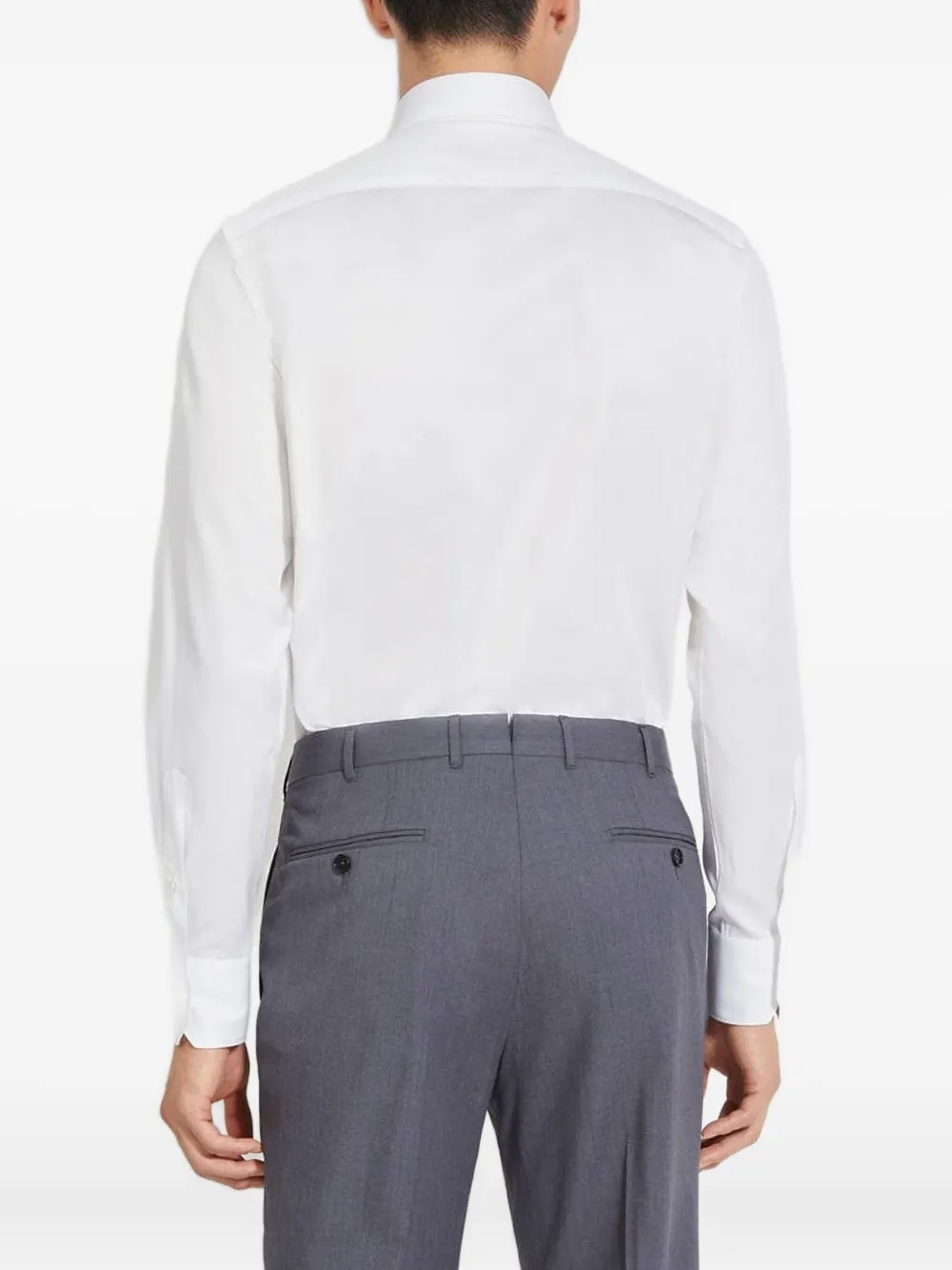 Zegna Katoenen overhemd Wit