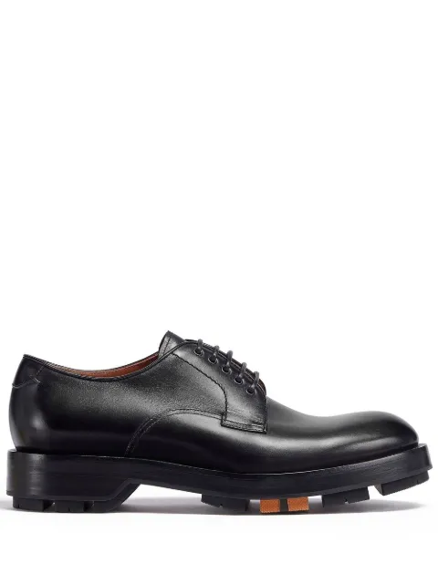 Zegna zapatos derby con suela gruesa