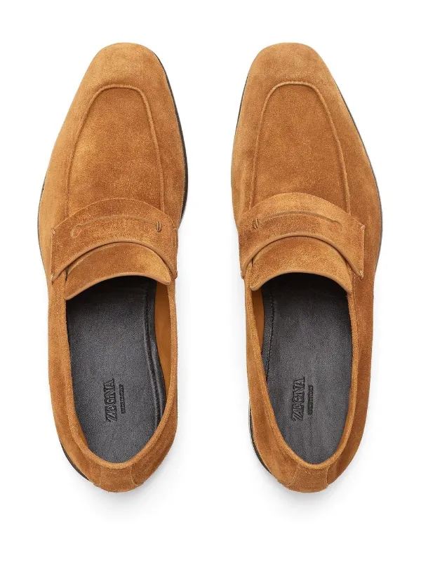 Zegna deals suede loafers