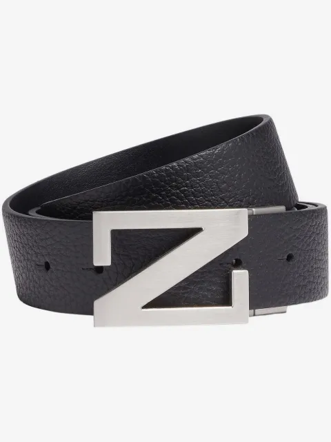 Zegna leather reversible belt