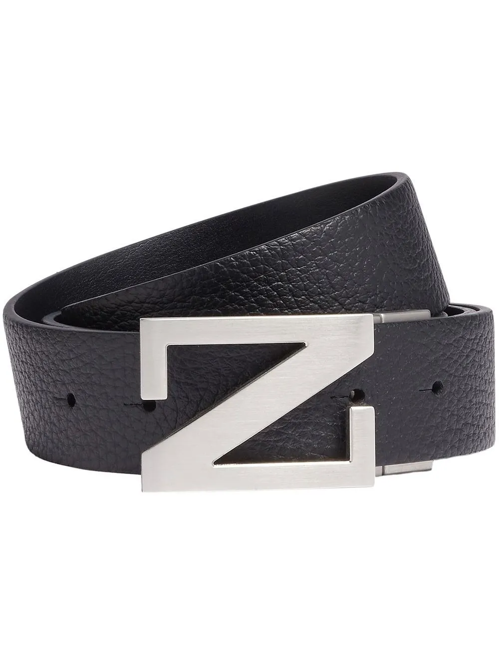 Zegna leather reversible belt