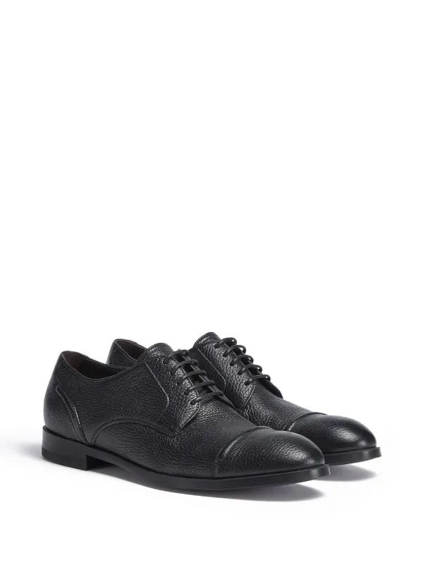 Zegna Siena Flex Derby Shoes | Black | FARFETCH BE display picture 2