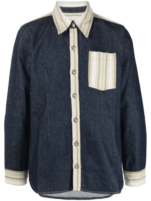 Wales Bonner camisa de mezclilla Miles